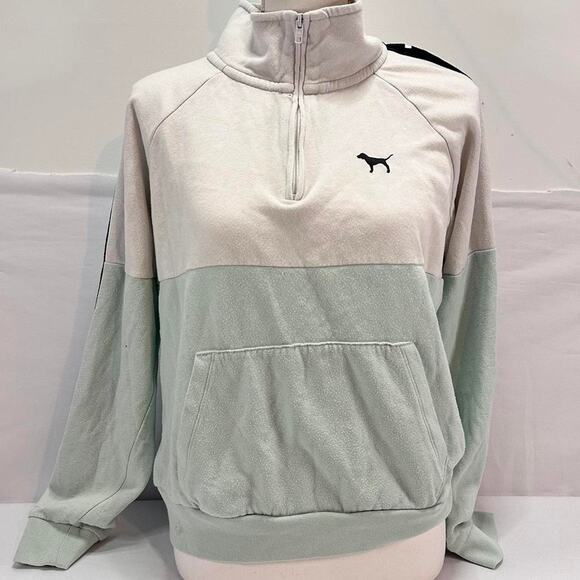 Victoria’s Secret PINK Vintage Quarter Zip Jacket Size Large - Picture 1 of 4